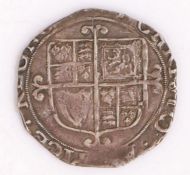 Charles I silver shilling, 1641-43, triangle in circle