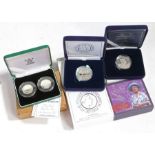 Royal Mint 1998 silver proof fifty pence piece NHS fiftieth anniversary, 1998 silver proof fifty