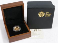 Royal Mint 2011 Britannia gold proof £10 coin, cased