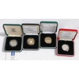 Royal Mint silver proof £2 coins- 1995 second world war, 1996 celebration of football, 1998