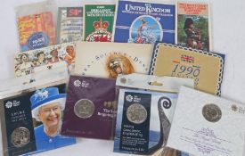 A collection of Royal Mint and other uncirculated coin sets, to include 1988 £1 coin, Commonwealth