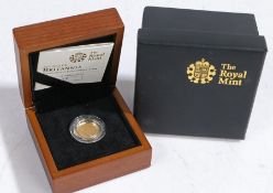 Royal Mint 2010 Britannia gold proof £10 coin, cased