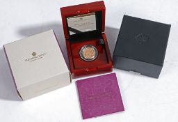 Royal Mint Queen Elizabeth II memorial piedfort sovereign, 2022 gold proof, limited edition, 573/
