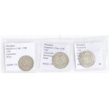 Prussia, three Friedrich II (1740-1786) six groscher, two 1754, 1756 (3) - VENDOR TO COLLECT