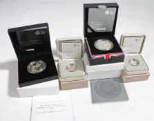 Royal Mint silver proof coins- the christening of HRH Prince George of Cambridge 2013 UK £5, the