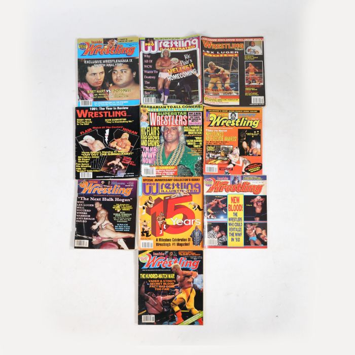 90's wrestling magazines to include Pro Wrestling Illustrated, Superstar Wrestlers, Wrestling Today,
