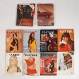 A collection of Playboy Magazines from the 60s/ 70s. Ten in total to include August 1963, April