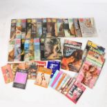 A collection of assorted glamour magazines to include Club International, Men Only, and Topper. Also