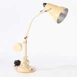 Vintage Hadrill and Horstmann "The Touchlight" balanced desk lamp, 50cm tall when fully extended.