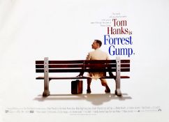 Forrest Gump (1994) British Quad film poster.