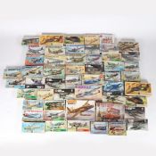 A large collection of boxed Airfix aircraft model kits, some of which are sealed (some duplicates).