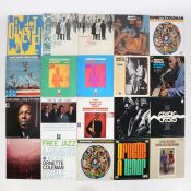 A collection of 20 Ornette Coleman LPs on various labels; Blue Note, Polydor, CBS, Atlantic,