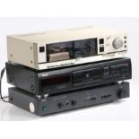 NAD 310 stereo integrated amplifier, Teac CD-RW890 cd recorder, Aiwa 3200 stereo cassette deck (3)