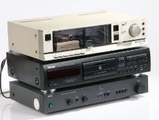 NAD 310 stereo integrated amplifier, Teac CD-RW890 cd recorder, Aiwa 3200 stereo cassette deck (3)