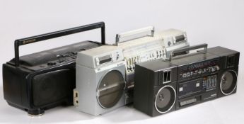 Panasonic RX-C39L portable stereo component system with detachable speakers, Sharp GF-575 ghetto