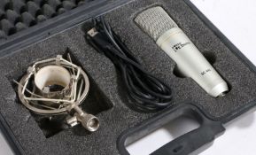 The T-Bone SC440 USB studio microphone, cased