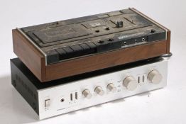 Pioneer SA-420 stereo amplifier, Akai GXC-40D tape recorder (2)