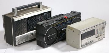 Silver SR5000L radio/ cassette player, Philips D8072 radio/ cassette player, Nivico 8500E solid