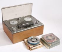 Tandberg series 64 reel to reel recorder together with a quantity of tapes (qty)