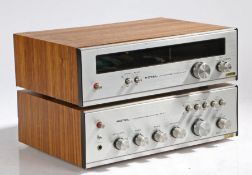Rotel RA-311 integrated stereo amplifier, Rotel RT-322 AM/FM stereo tuner (2)