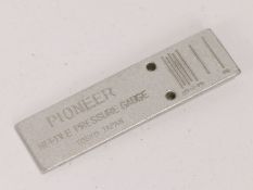 Pioneer needle pressure gauge, 5.5cm wide