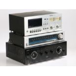 Teac A-R610 stereo integrated amplifier, Pioneer TX-520L stereo tuner, Audiotronic ACD35 cassette