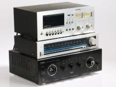 Teac A-R610 stereo integrated amplifier, Pioneer TX-520L stereo tuner, Audiotronic ACD35 cassette