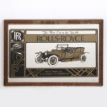 Two Rolls Royce advertising mirrors 'The Best Car in the World' and 'You can be the proud owner of