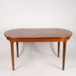 Nathan Furniture mid century teak extending dining table. 76cm height, 153cm width, 95cm depth.