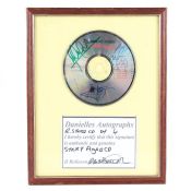 The Rolling Stones - Sticky Fingers CD bearing signatures of 4 members, framed and authenticated