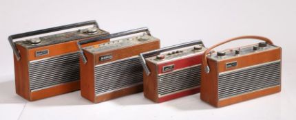 Four Roberts portable radios, R505, RT22, R727,R800 (4)