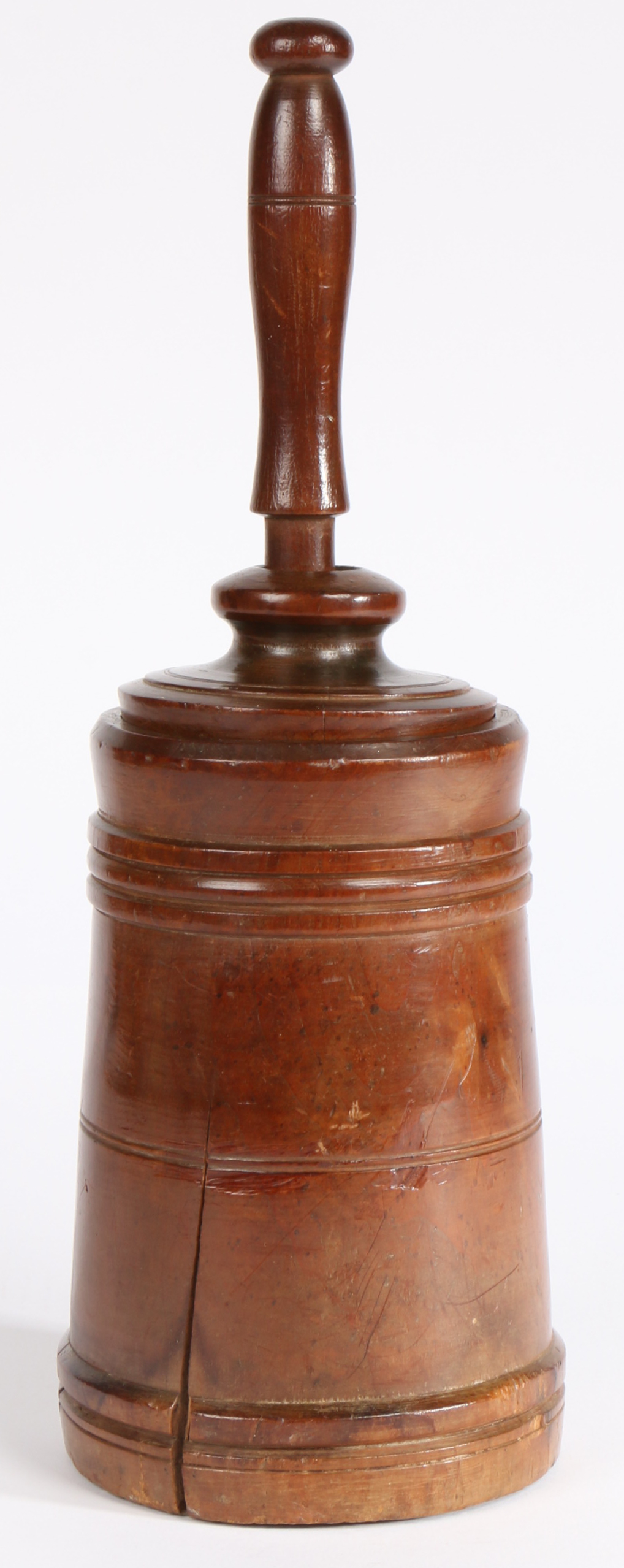 A George III fruitwood hand-held cream/butter churn, circa 1800 Having a tapering drum, with - Image 2 of 2