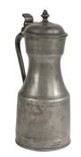 A George III pewter Scots-pint crested tappit hen, with beaker or tassie, Glasgow, circa 1800 Of