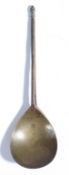 A rare 15th century ‘cone’ knop latten spoon, English, circa 1400-1500 Having a slender diamond-