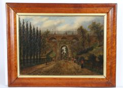 English School (19th Century) Archway Bridge - which now spans between Highgate & Archway tube