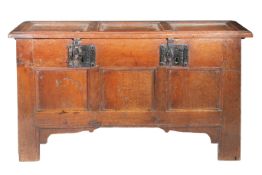 An interesting Elizabeth I/James I joined and boarded oak ecclesiastical coffer, circa 1600-20