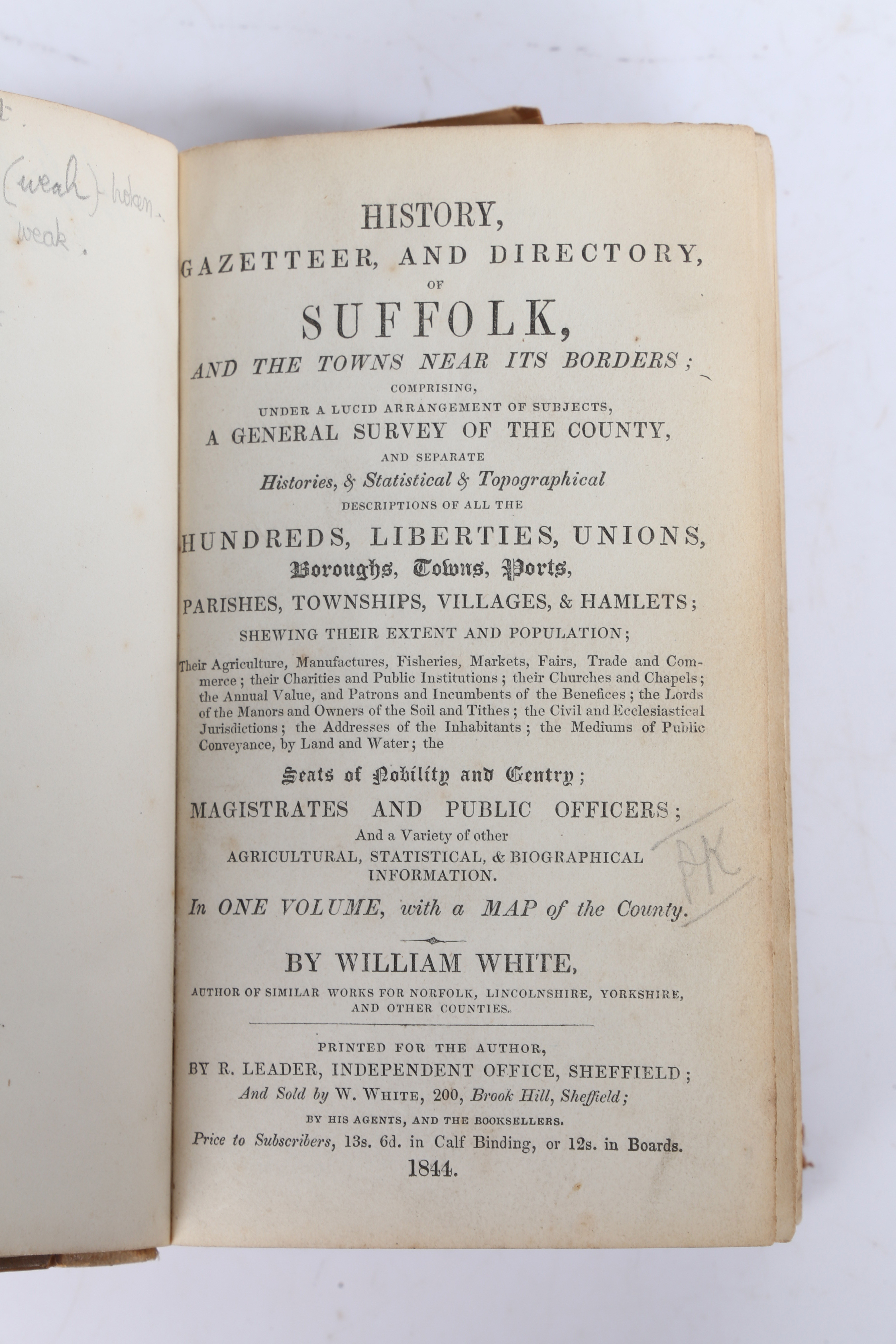 William White "History, Gazetteer, and Directory, of Suffolk, and the Towns near its Borders" - Image 5 of 5