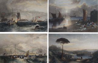After J M W Turner, Engraved by Willmore, Prior & Wallis 'Italy', 'The Sun Rising in a Mist', '