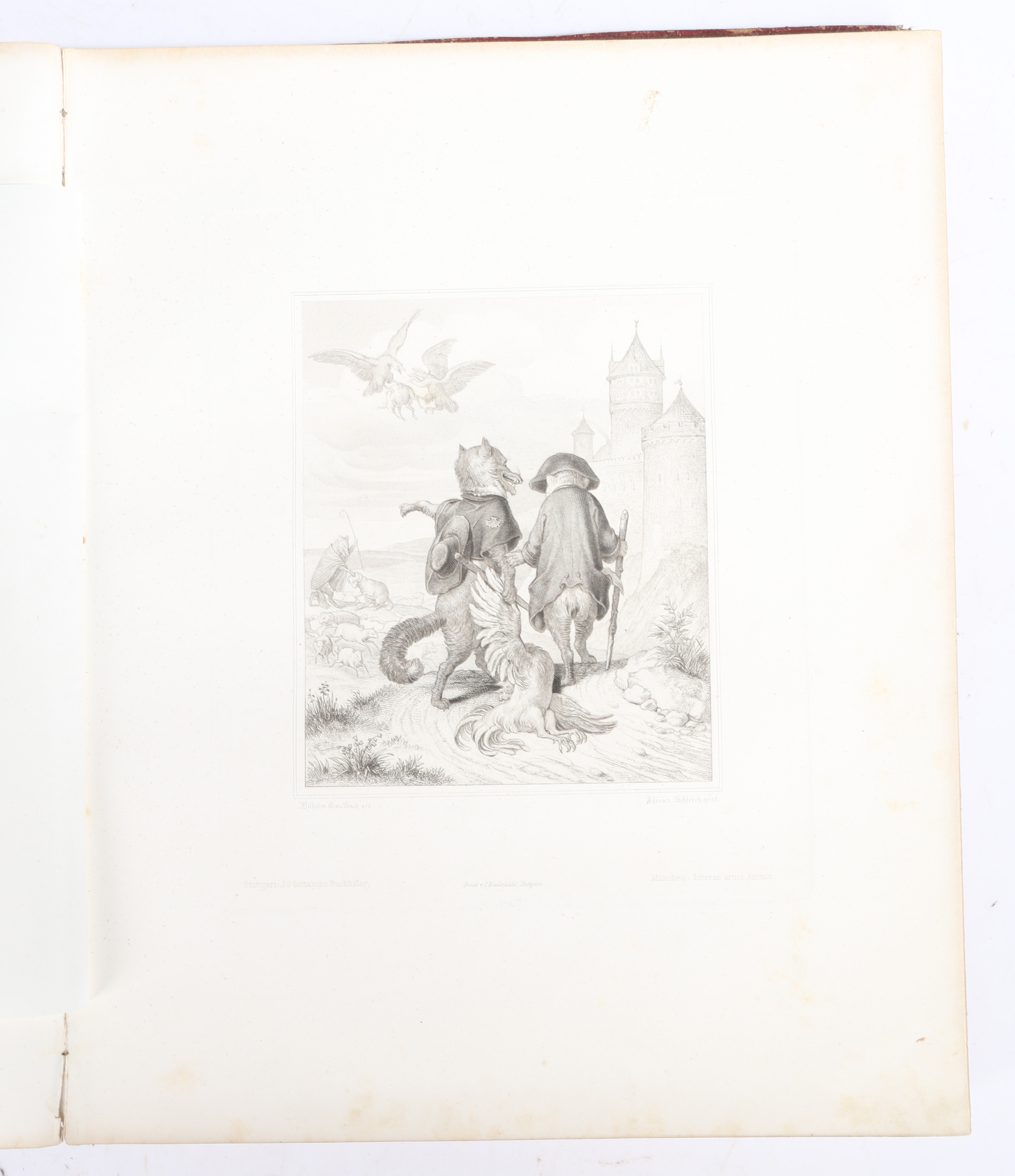 Wilhelm Von Kaulbach "Reineke Fuchs von Wolfgang von Goethe" first edition published 1867, having - Image 2 of 7