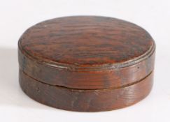 H.M.S Resolution interest, a 19th century snuff box, of circular form, the bottom with note