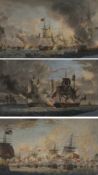 After Robert Dodd (1748-1816) 'View of the British Fleet at Noon on the 11th October 1797, Bearing