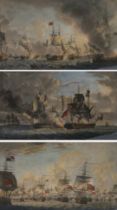 After Robert Dodd (1748-1816) 'View of the British Fleet at Noon on the 11th October 1797, Bearing