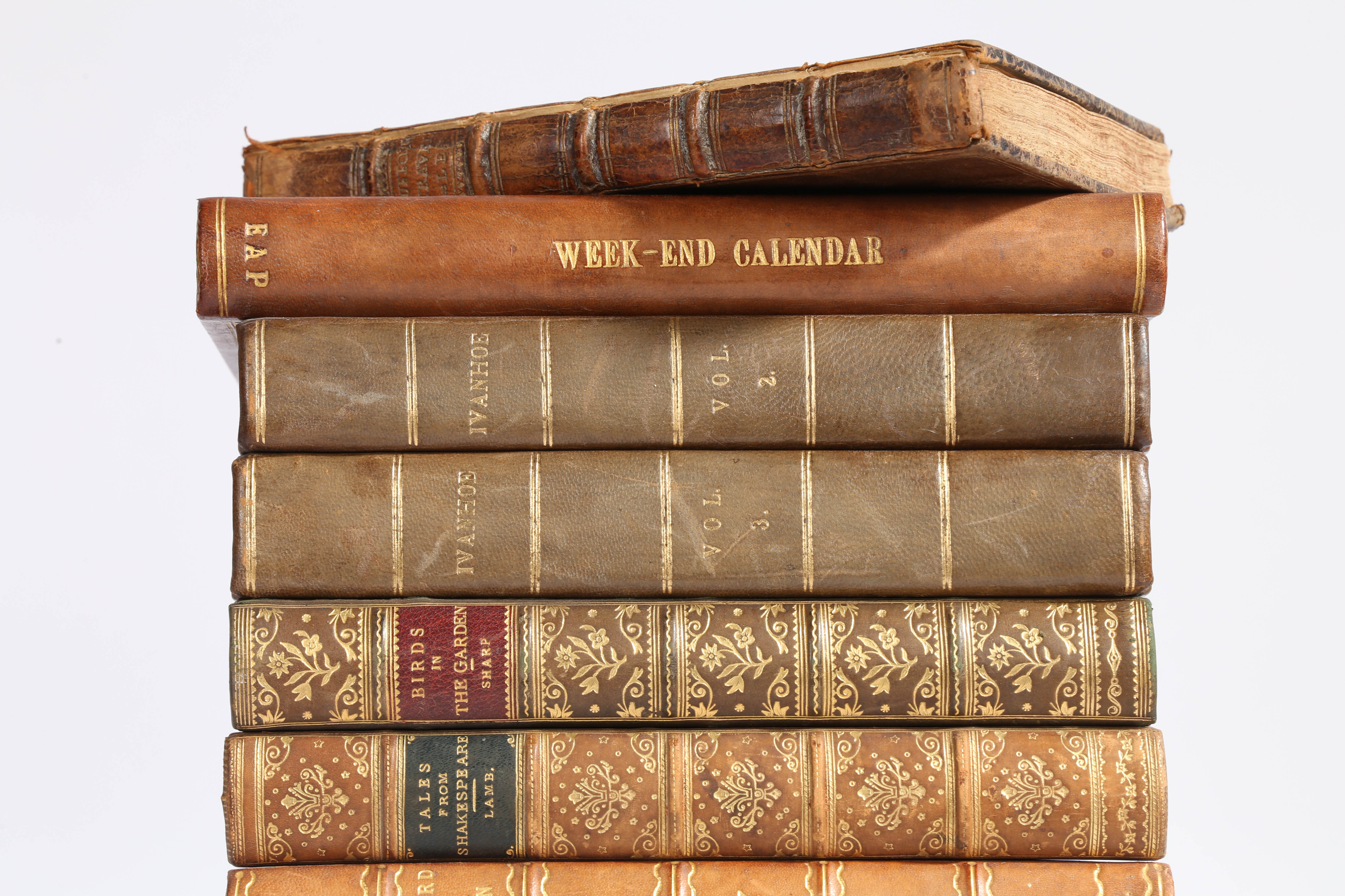 A collection of 18th and 19th century books, mostly leather bound to include, the History of - Image 4 of 5