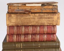 A collection of Leather bound books, to include Seymour's Sketches, Bokhara Turkoman and Afghan