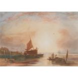 Folder of Maritime related engravings and aquatints, after artists including Vernet, Van der