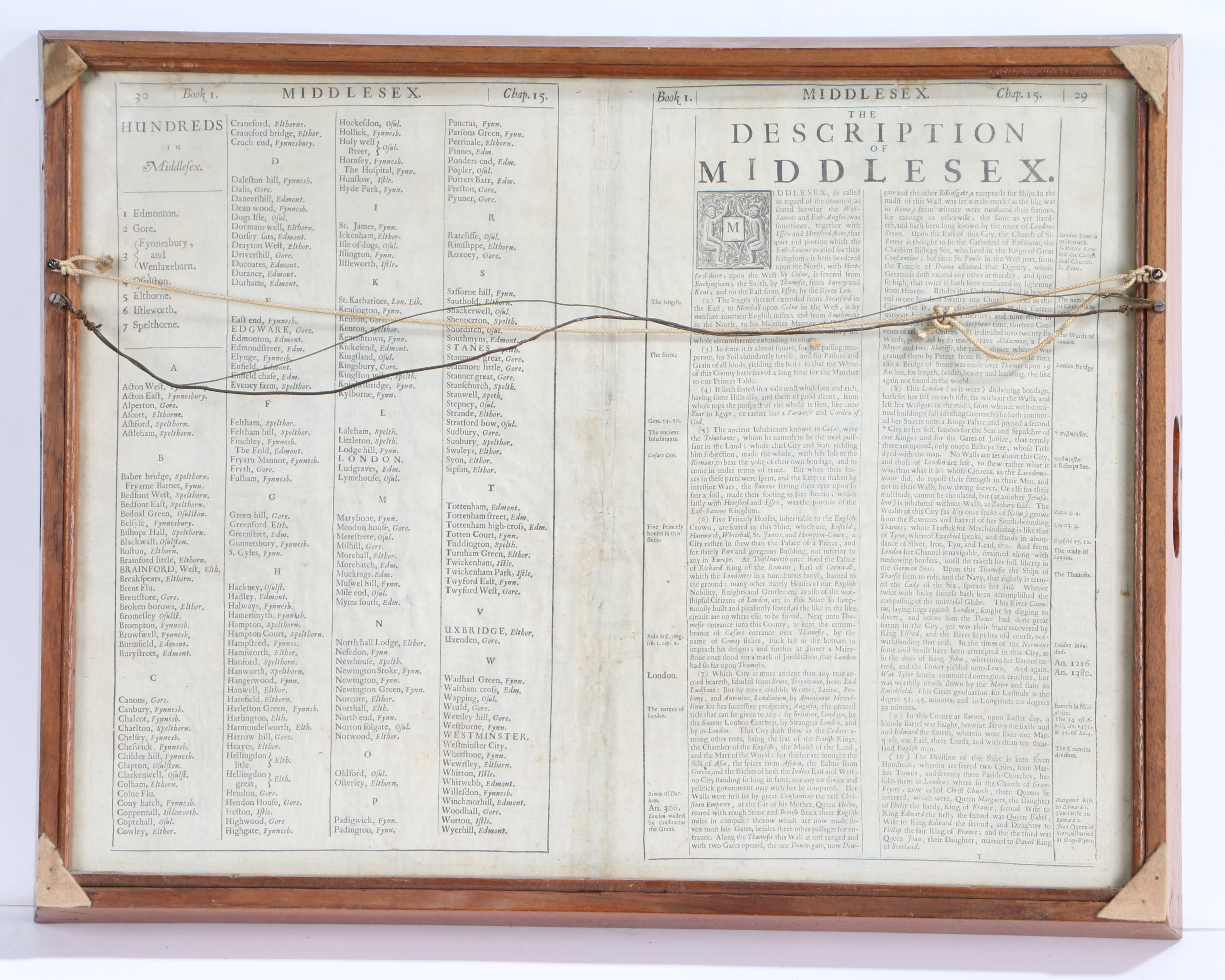 John Speede (1552-1629) "Midle-Sex described with the most Famous Cities of London and Westminster', - Image 2 of 3