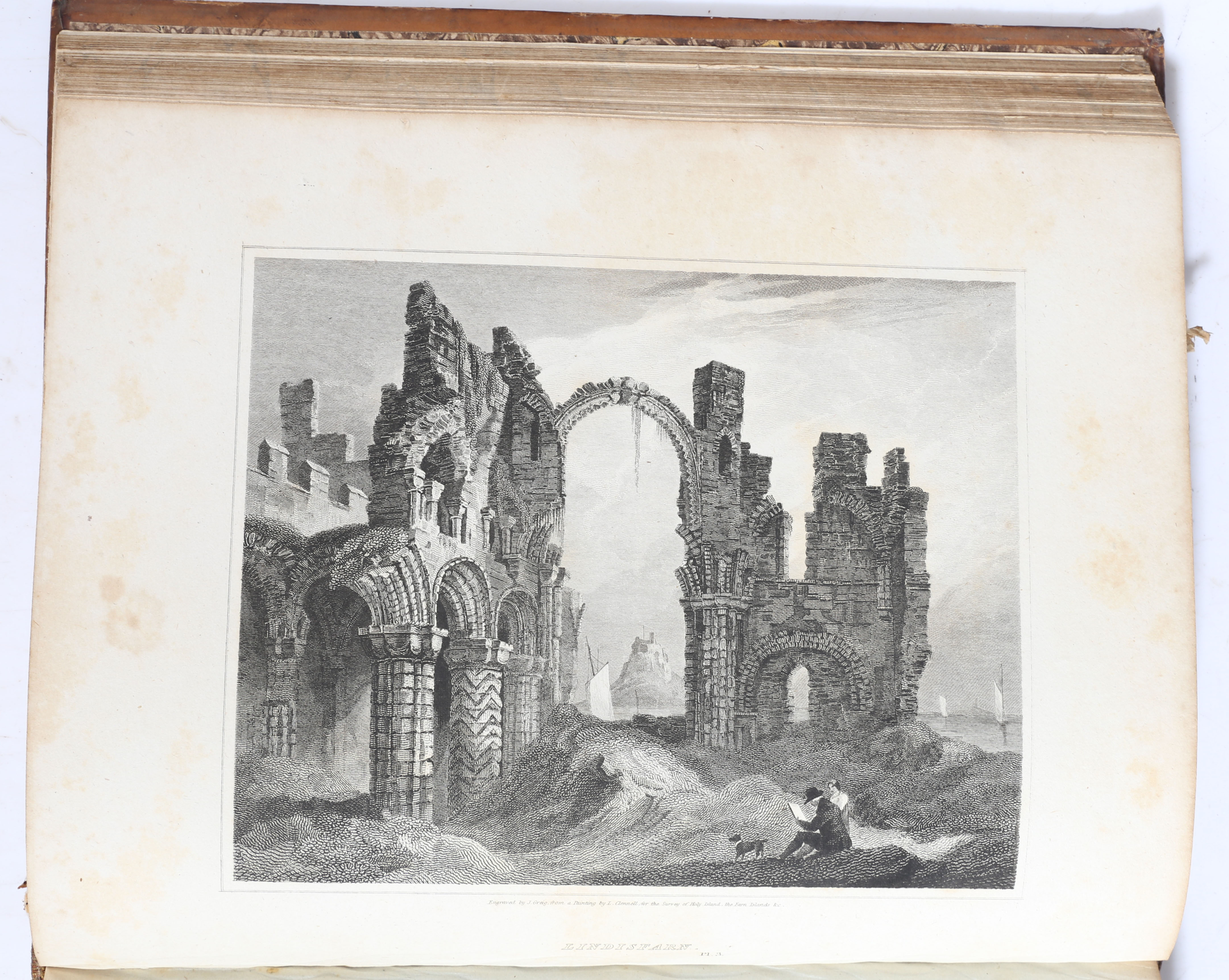 Walter Scott ESQ "The Border Antiquities of England and Scotland comprising of architecture and - Image 9 of 13