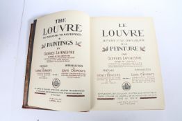 Le Louvre La Peinture Du XIII Au XX Siecle Tome 1 & 2, by H. Rapin, both leather bound and having