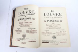 Le Louvre La Peinture Du XIII Au XX Siecle Tome 1 & 2, by H. Rapin, both leather bound and having