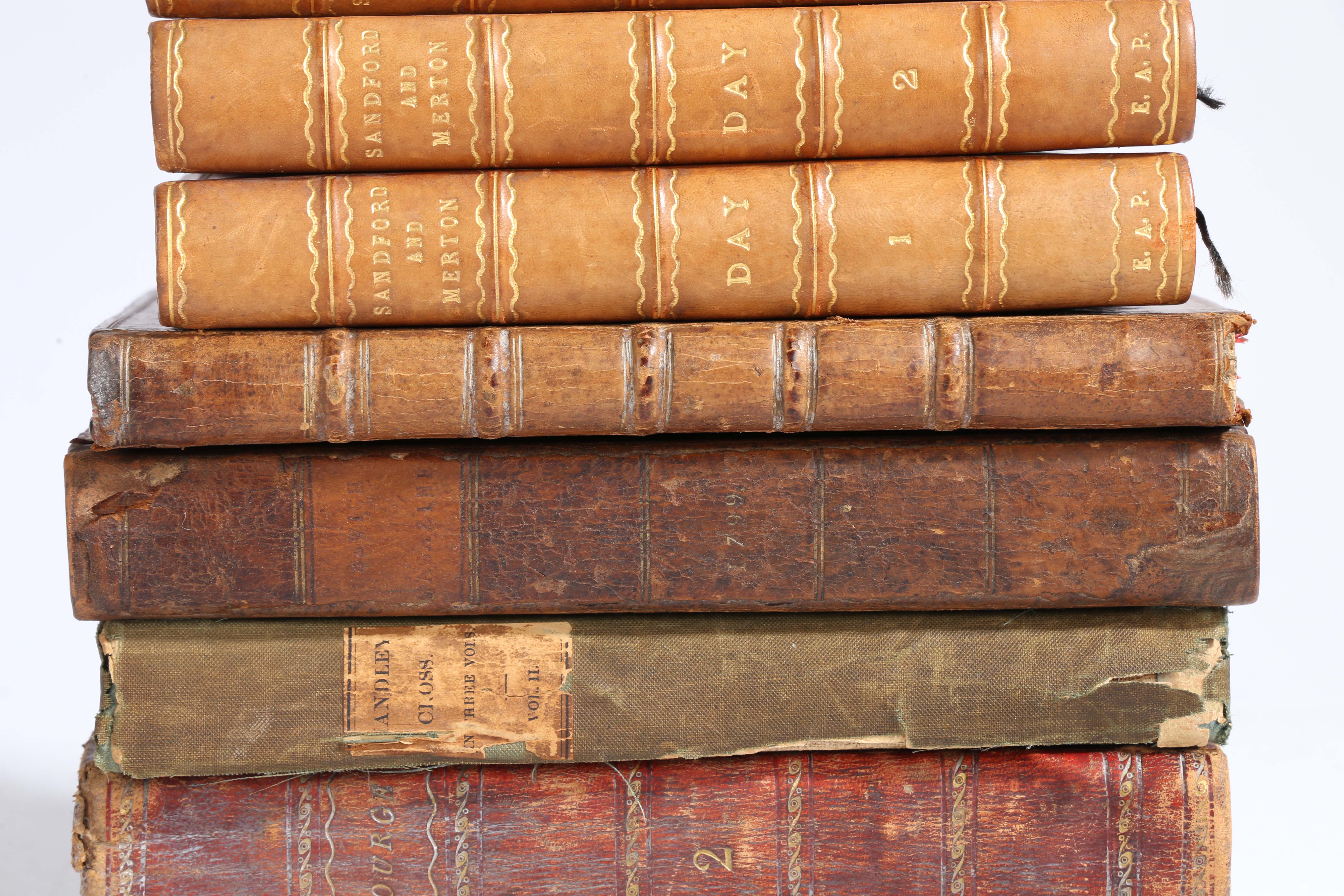 A collection of 18th and 19th century books, mostly leather bound to include, the History of - Image 2 of 5